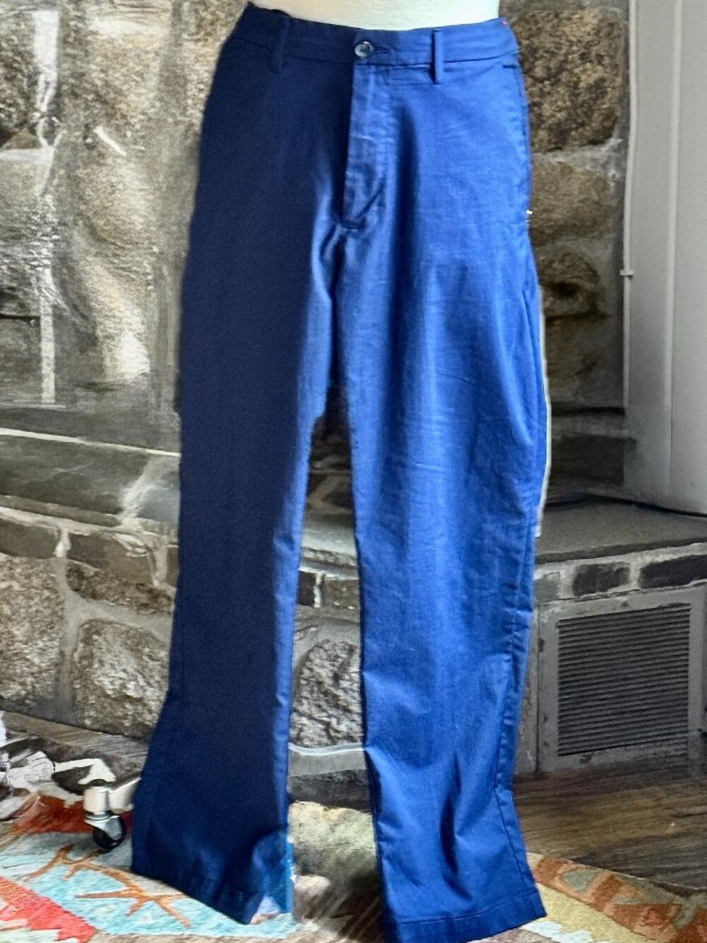 Goodfellow & Co Men's Performance Golf Pants Blue Straight Leg Stretch Dress Cas